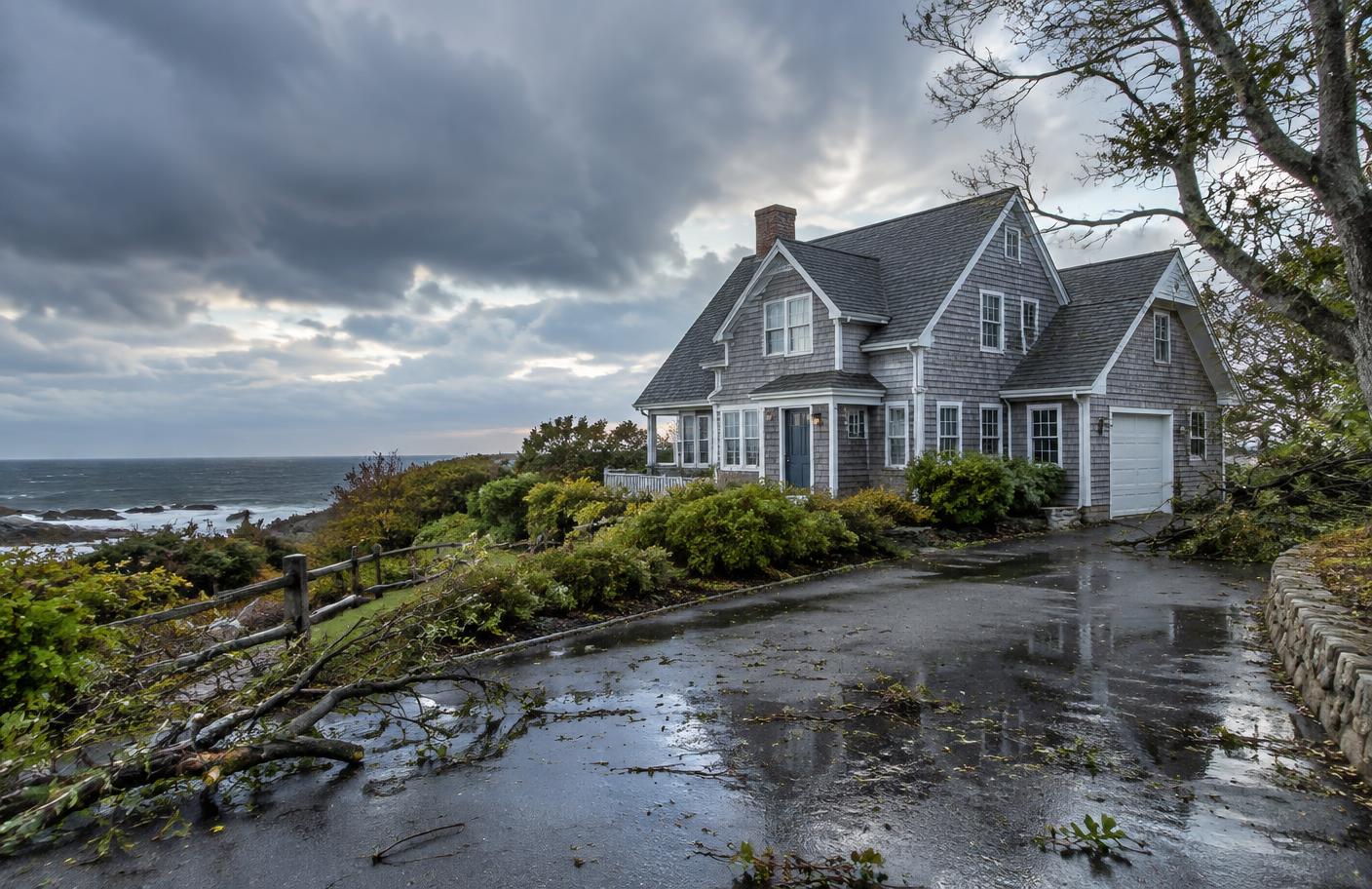 Cape Cod home following severe coastal weather